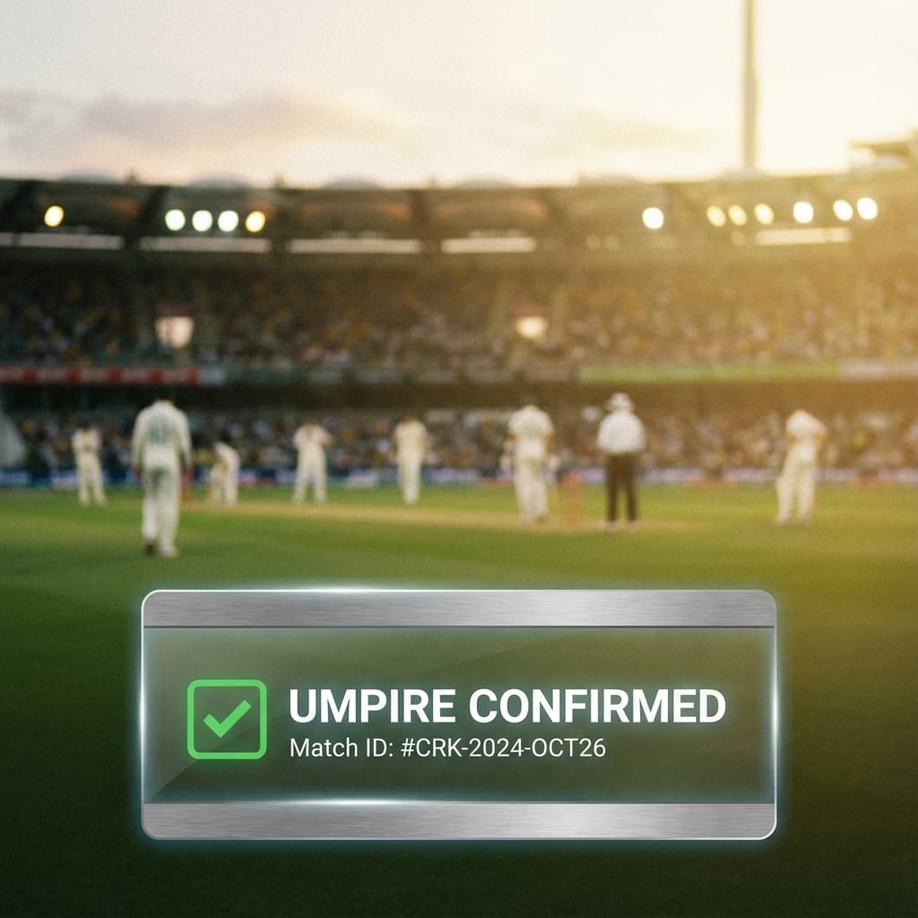 Cricket match ground